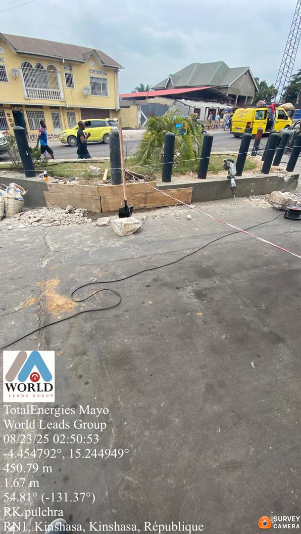 Pendant les travaux - Réparation mur de soutenement - Travaux spéciaux